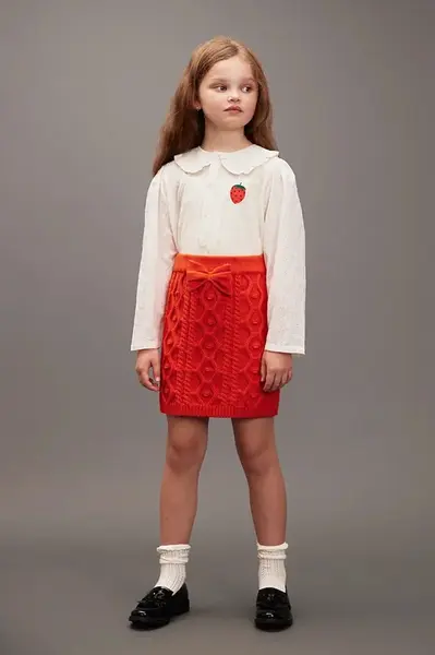 Mini Rodini Dětská bavlněná sukně Mini Rodini