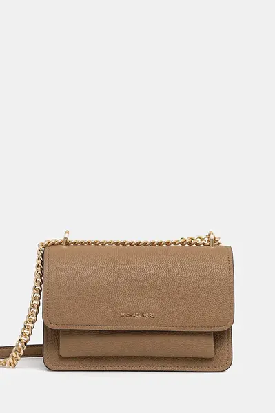 Kožená kabelka MICHAEL Michael Kors černá barva, 30T4GC7L3T