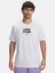 Men's T-shirt Under Armour Curry Playable Tee 1-WHT - Men's