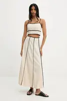 Top a sukňa Answear.LAB dámsky, béžová farba