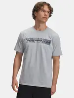 Pánské tričko Under Armour UA CAMO CHEST STRIPE SS-GRY - Pánské