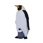 Tučňák císařský s mládětem figurka