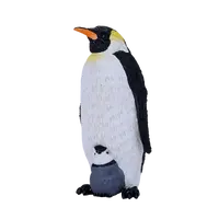 Tučňák císařský s mládětem figurka