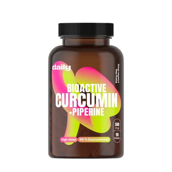 DAILY Bioactive Curcumin + Piperine 90 kapslí
