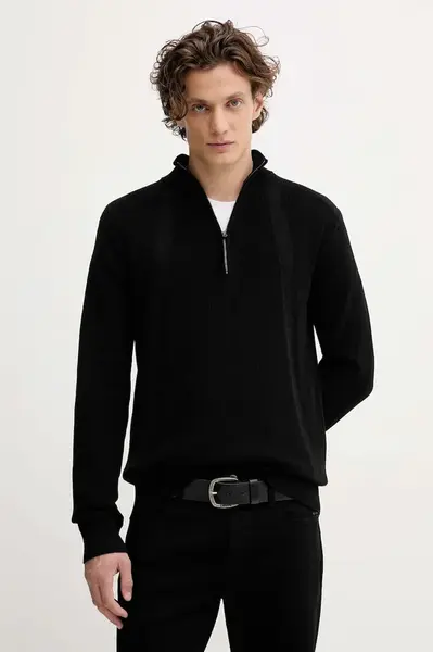 Bavlněný svetr G-Star pánský, černá barva, D26726.C868