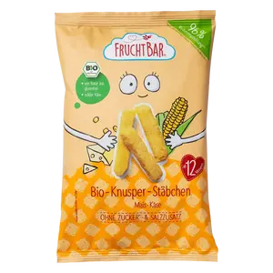 FRUCHTBAR BIO Kukuřičné křupky se sýrem nesolené 30 g