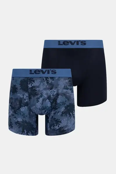 Boxerky Levi's 2-pack modrá barva, 37149-1174