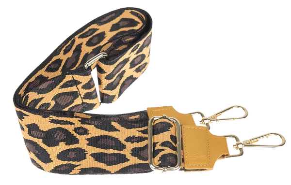 NovaKabelka.cz Látkový přídavný popruh leopardo giallo
