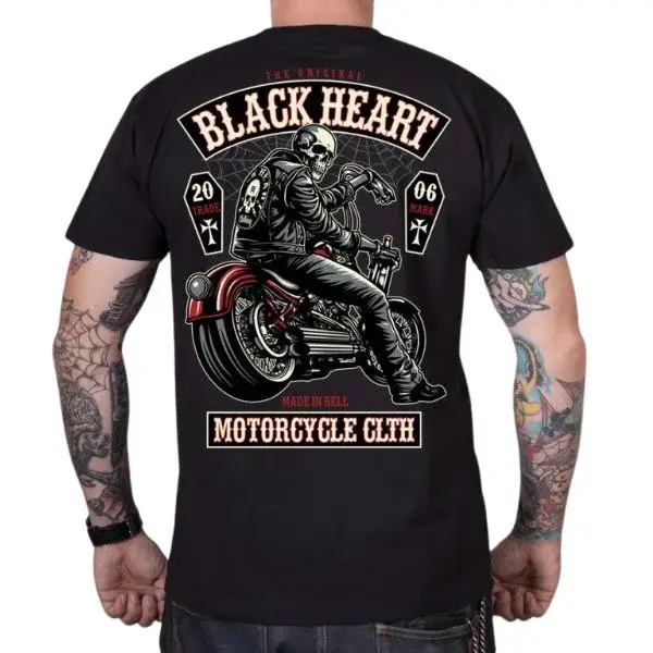 Triko BLACK HEART Coffin černá M