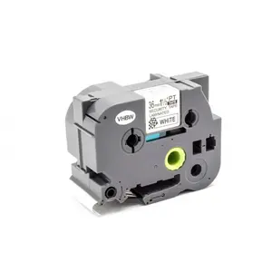 Kompatibilní páska s Brother TZ-SE6 / TZe-SE6, 36mm x 8m, černý tisk / bílý podklad, plombovací