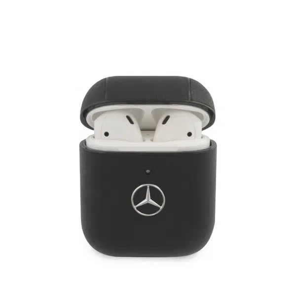 Mercedes Kožené pouzdro MEA2CSLBK pro Apple AirPods 1/2 black