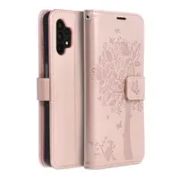 Flipové pouzdro MEZZO Book case pro Samsung Galaxy A32 5G, tree rose gold