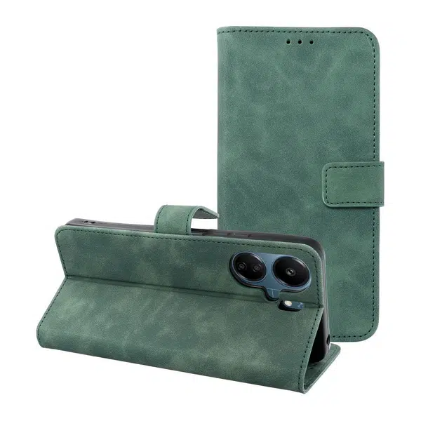 Flipové pouzdro TENDER Book pro Xiaomi Redmi 13C / POCO C65, zelená