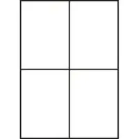 Samolepicí etikety 105 x 148 mm, 4 etikety, A4, 100 listů