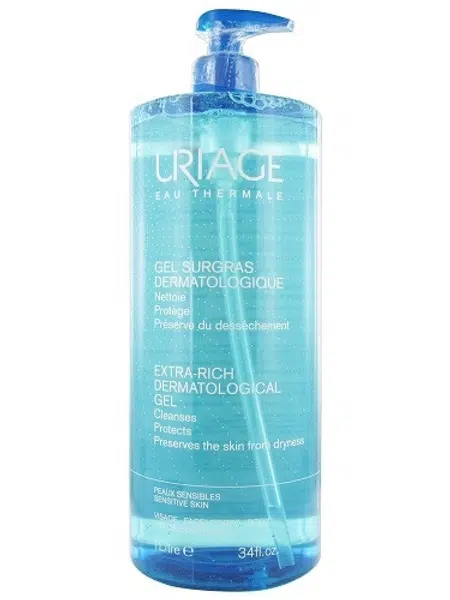 Uriage Čisticí gel na obličej a tělo (Extra-Rich Dermatological Gel) 1000 ml