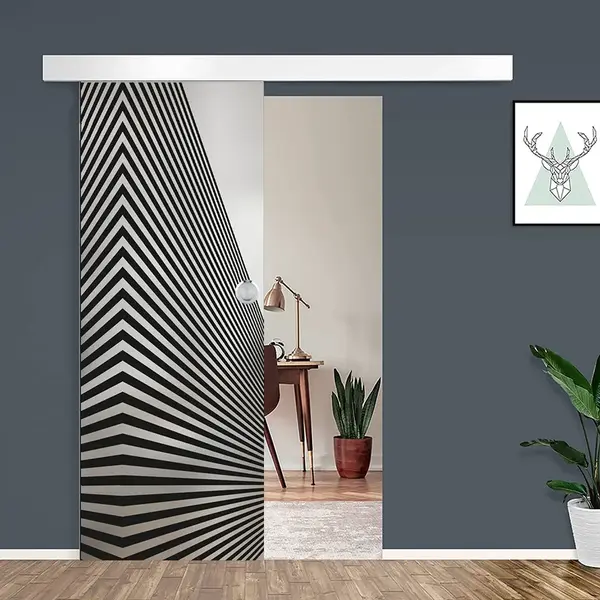 Posuvné skleněné dveře na stěnu GRAF 1