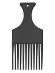 Hřeben na kudrnaté vlasy/afro Sibel - černý (8418551)