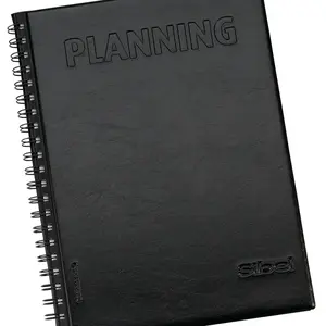 Kadeřnický plánovací blok Sibel Luxe - černý (4421250) + dárek zdarma