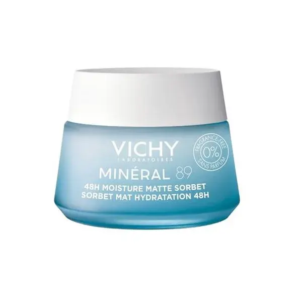 Vichy Hydratační matující pleťový gel Minéral 89 (48H Moisture Matte Sorbet) 50 ml