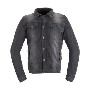 Pánská jeansová letní moto bunda W-TEC Lenny černá 5XL