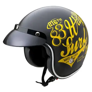 Moto přilba W-TEC Café Racer 3Ways Surf Yellow XL (61-62)