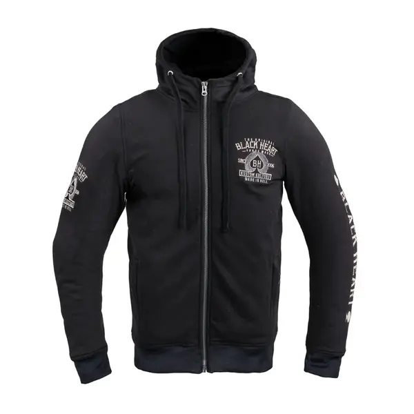Pánská mikina W-TEC Black Heart Kustom Kulture Hoodie s aramidem černá XL