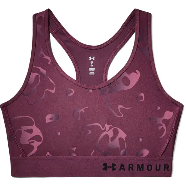 Dámská sportovní podprsenka Under Armour Mid Keyhole Print Level Purple XS