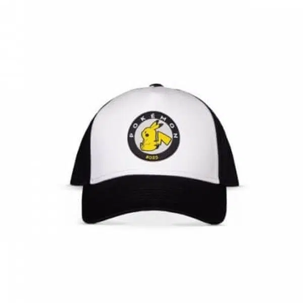 Kšiltovka Pokémon Pikachu - černobílá