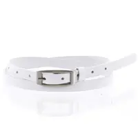 Dámský kožený opasek bílý - PB Neba 100