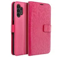 Flipové pouzdro MEZZO Book case pro Xiaomi Redmi Note 14 Pro 4G, mandala magenta