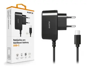 Aligator Nabíječka pro seniorské a tlačítkové telefony, USB-C, černá
