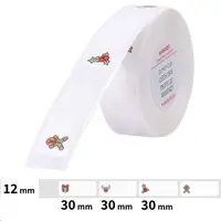 Niimbot A2A88988601, 12x30mm, 210ks, Vánoce, samolepicí štítky