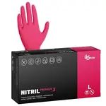Silné nitrilové rukavice Espeon Nitril Premium 3 - 100 ks, červené, velikost L (100160) + dárek zdarma