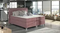Boxspring Amadeo Rozměr: 180 x 200 cm, látka: MatVelvet 63, Varianta: S LED osvětlení
