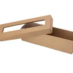 25 ks - Darčeková krabica dno + priehľadné veko 340x90x90
