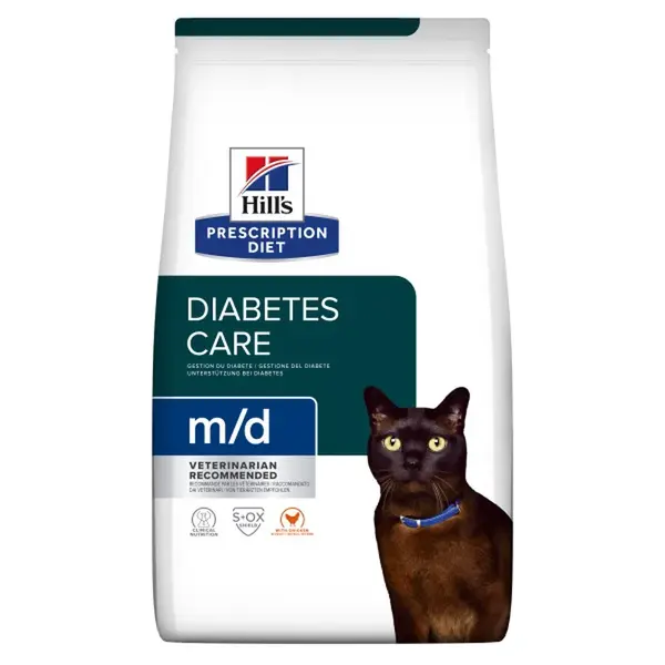 Hill's Prescription Diet m/d  Diabetes/Weight Management suché krmivo pre mačky 1,5 kg