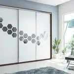 Šatní skříň Ska A23 XL Barva korpusu: Čokoláda, Rozměry: 250 cm, Dveře: Bílé