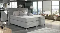 Boxspring Amadeo Rozměr: 140 x 200 cm, látka: Sawana 21, Varianta: Bez LED osvětlení