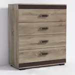 Komoda P12 Barva korpusu: Bílá, Lišta: Lancelot, Barva dvířek: Šedá