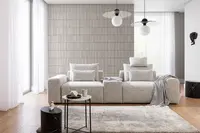 Pohovka Bastia 1,5BL+panel+1,5BP látka: Castel 91