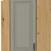 Horní rohová skříňka Stilo 60x60 GN-90 1F (45°) Barva korpusu: Dub artisan, Barva dvířek: Clay Grey