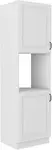 Vysoká skříňka pro vestavnou troubu Stilo 60 DP-210 2F Barva korpusu: Bílá, Barva dvířek: Bílá