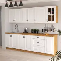 Kuchyňská linka 260 cm Stilo 3 Barva korpusu: Dub artisan, Barva dvířek: Bílá
