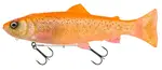 Savage gear gumová nástraha 3d line thru pulsetail trout slow sinking clear golden albino - 16 cm 51 g