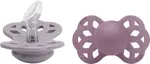 BIBS Infinity anatomické cumlíky zo silikónu 2ks - veľkosť 2, Fossil Grey / Mauve