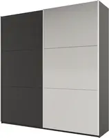 Šatní skříň Rodos Barva korpusu: Grafitová, Rozměry: 225 cm