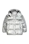 Dětská bunda Karl Lagerfeld stříbrná barva, Z30602