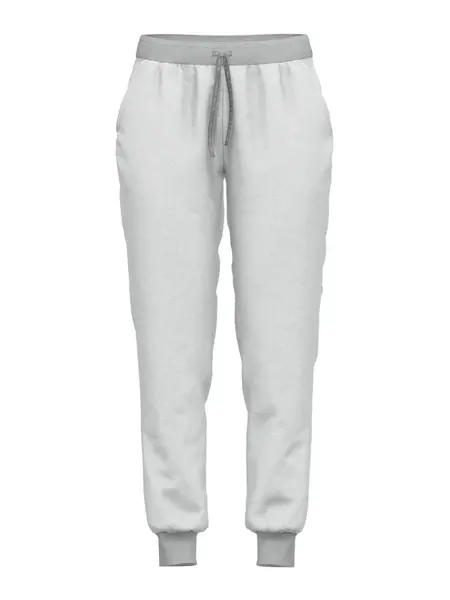 TOM TAILOR Pyžamové nohavice  sivá / biela melírovaná