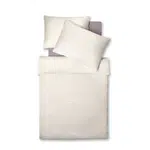 Fleuresse POVLEČENÍ, vzhled lnu, bílá, světle fialová, 140/200 cm