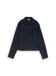 TOM TAILOR DENIM Blúzka  námornícka modrá / svetloružová